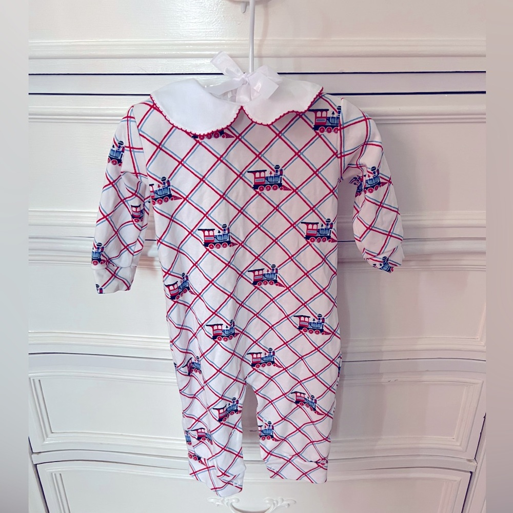 Little English train onesie